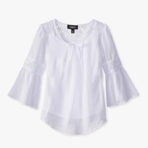 By & By Girls Sheer Overlay Top SzL (14)
